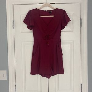 Express Romper with flutter sleeves